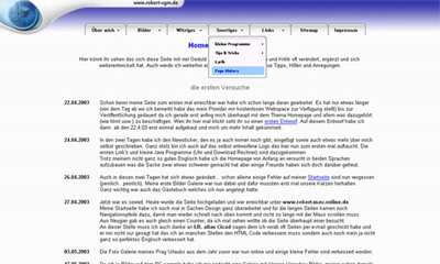 Webseite Robert-GCM in Version 03
